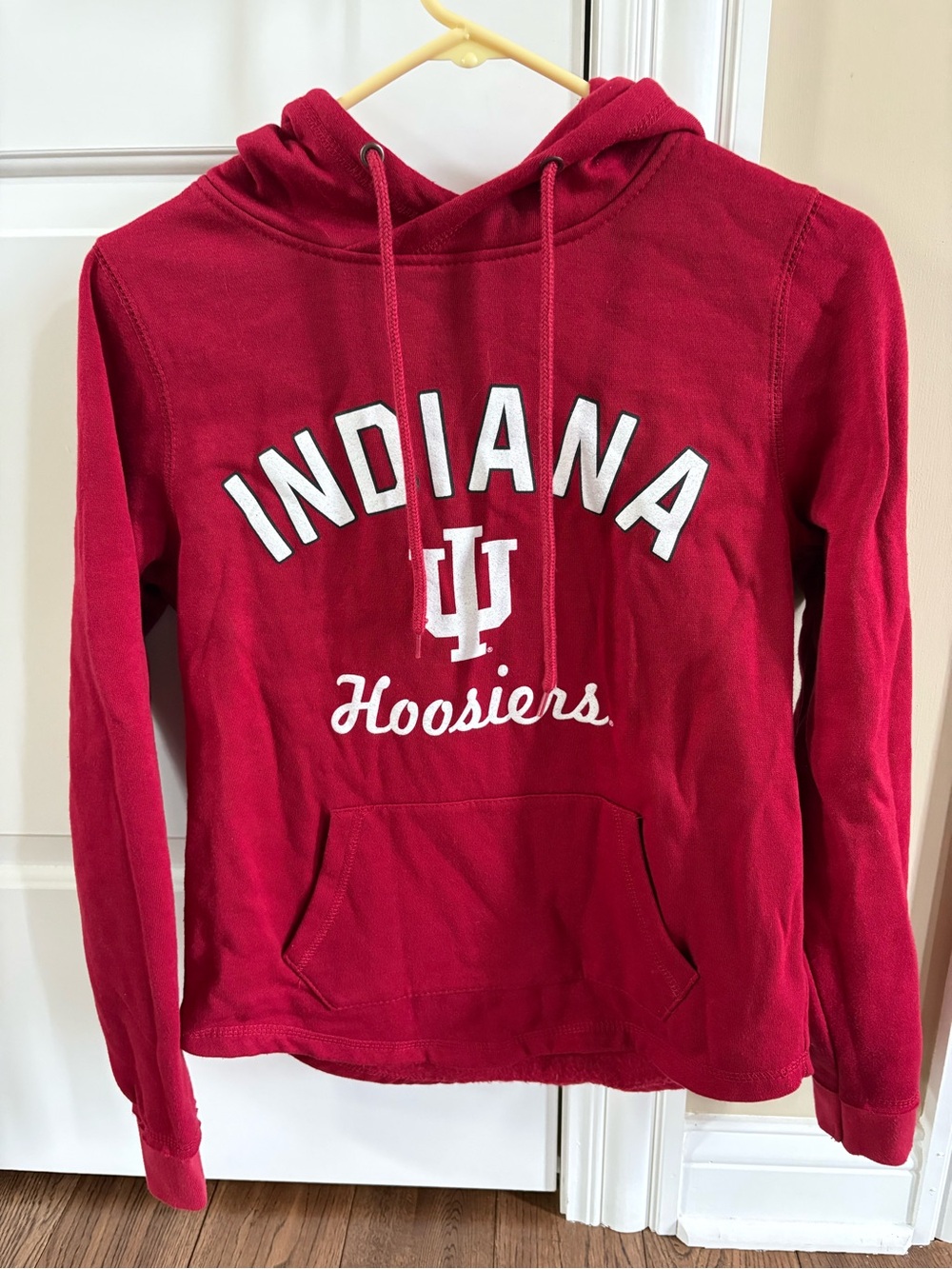 Indiana Hoosiers Red Hooded Sweatshirt - Women's